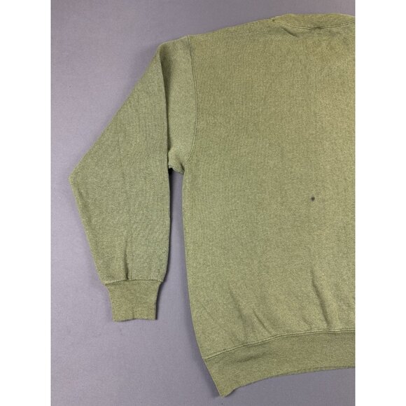 Rare Vintage USMC Forest Olive Green Faded Sweater Crewneck Marine Corps Hype - Picture 10 of 13